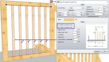 Free drawing and Multiple beams tools (e.g. Newel Posts and Balusters creation)